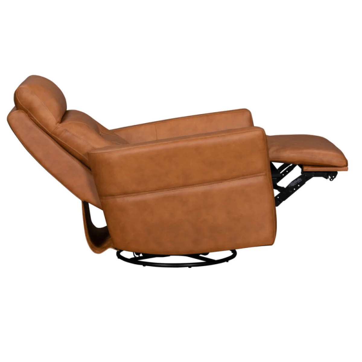 Remmington – Vintage Caramel Power Swivel Glider Recliner Recliners Brown 9