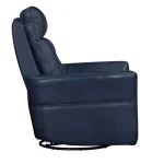 Remmington – Vintage Navy Power Swivel Glider Recliner Recliners blue 15