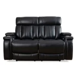 Royce – Midnight Power Loveseat Recliners black 13