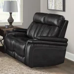 Royce – Midnight Power Loveseat Recliners black 15