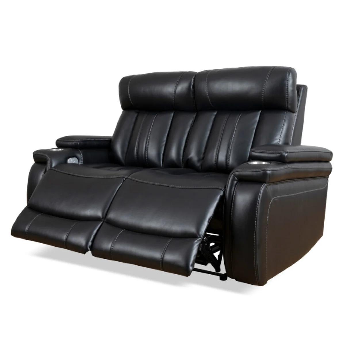 Royce – Midnight Power Loveseat Recliners black 7