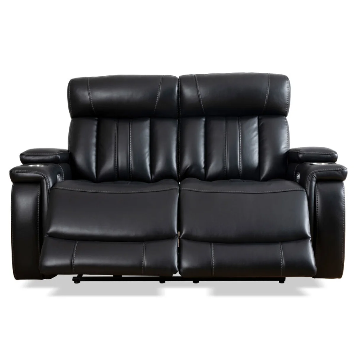 Royce – Midnight Power Loveseat Recliners black 10