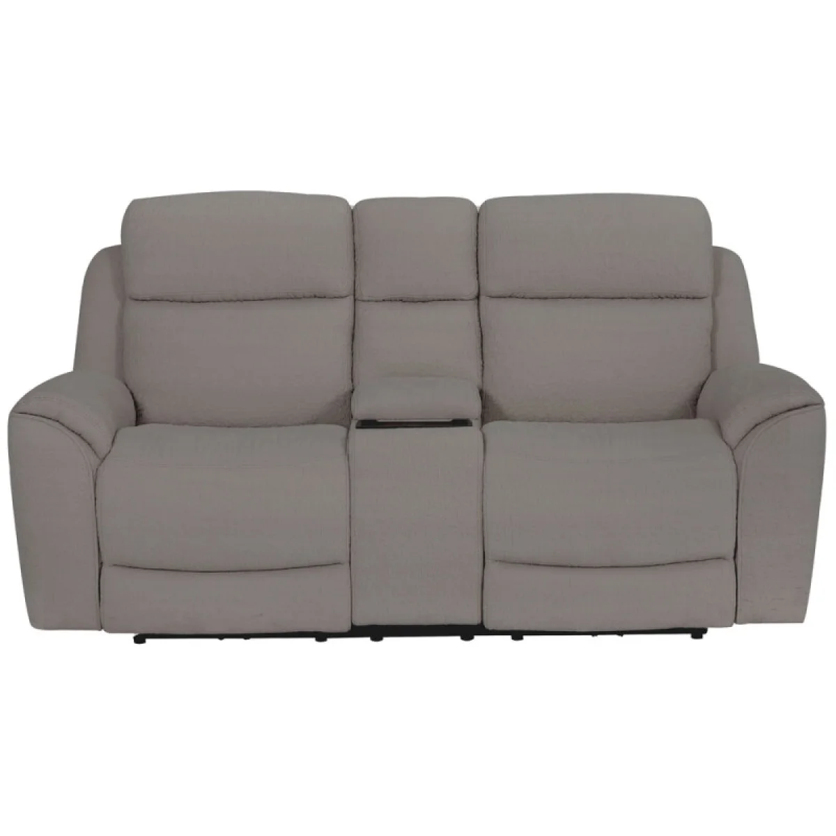 Sebastian – Lenox Wheat Power Console Loveseat Recliners Gray 4
