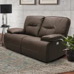 Spartacus – Chocolate Power Loveseat Recliners Brown 9