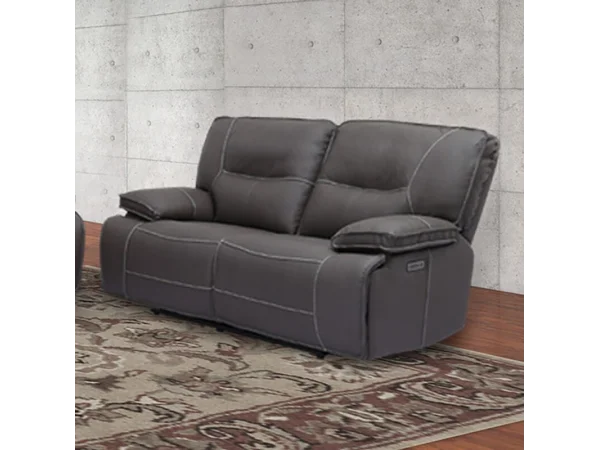 Spartacus – Haze Power Loveseat Recliners Brown
