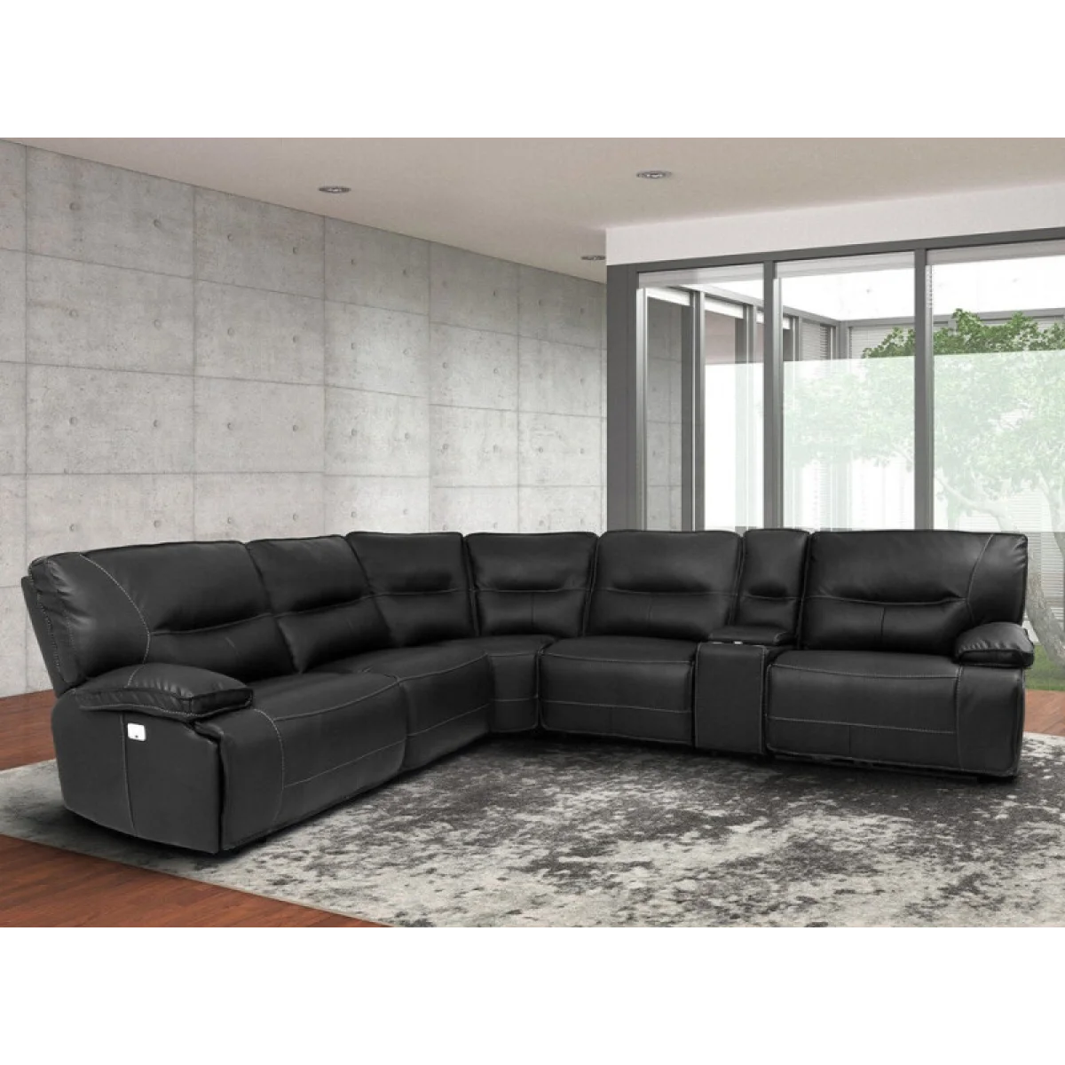Spartacus – Black 6pc Package A (811lph, 810, 850, 840, 860, 811rph) Recliners black 6