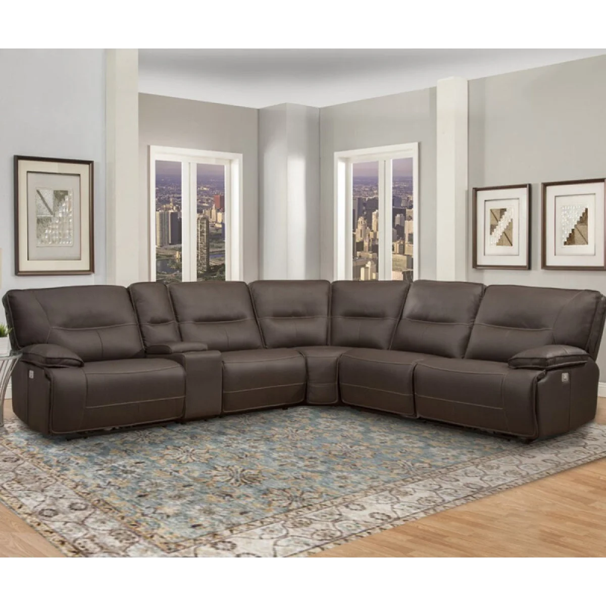 Spartacus – Chocolate 6pc Package A (811lph, 810, 850, 840, 860, 811rph) Recliners Brown 4