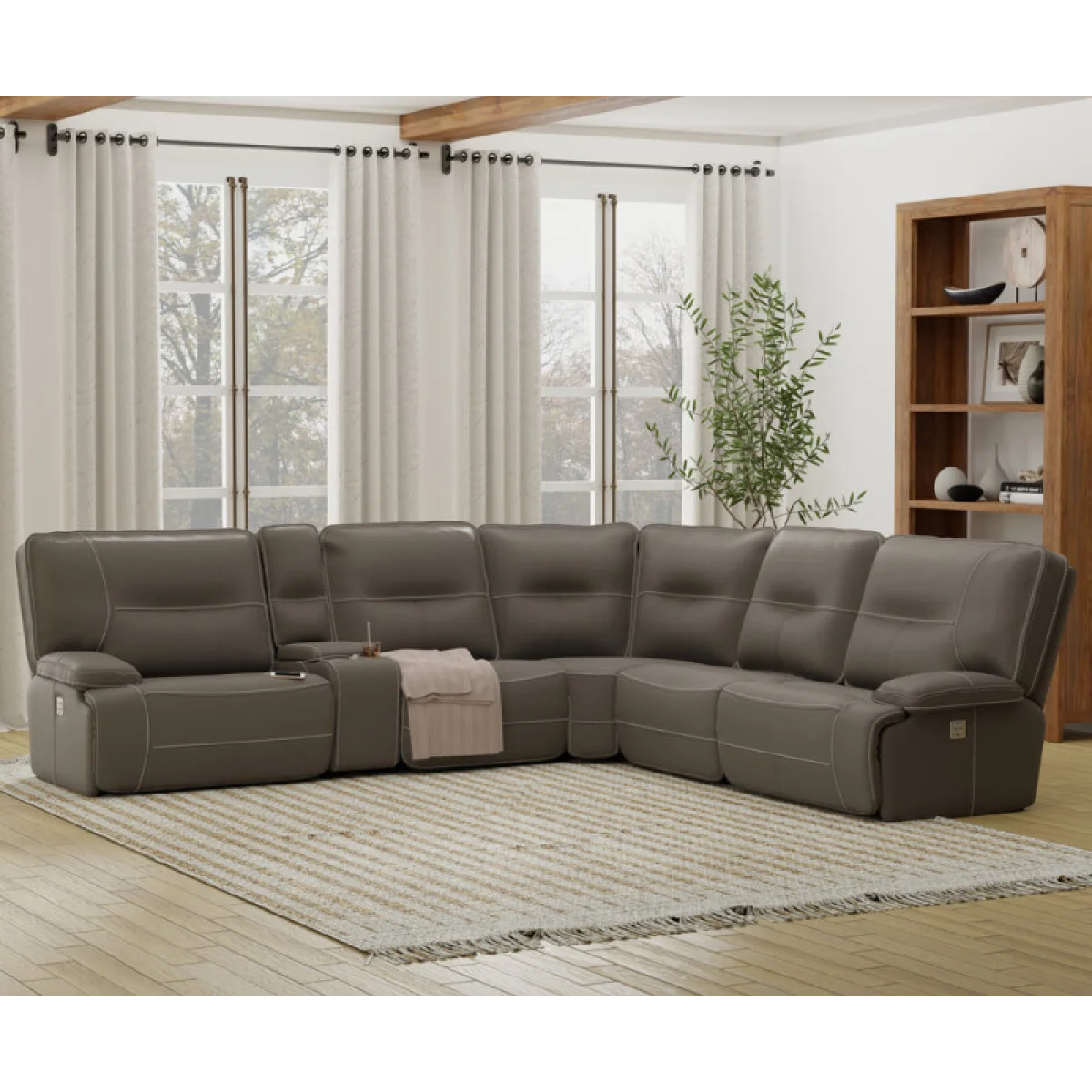Spartacus – Haze 6pc Package A (811lph, 810, 850, 840, 860, 811rph) Recliners Brown 4