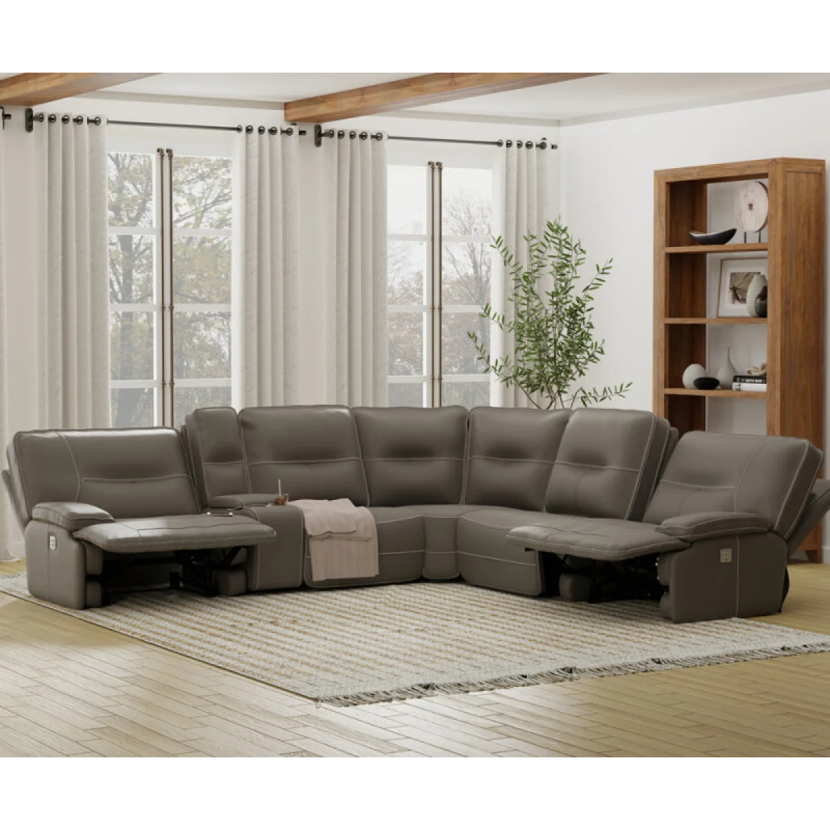Spartacus – Haze 6pc Package A (811lph, 810, 850, 840, 860, 811rph) Recliners Brown 6