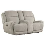 Spencer – Tide Pebble Power Console Loveseat Recliners Cream 7
