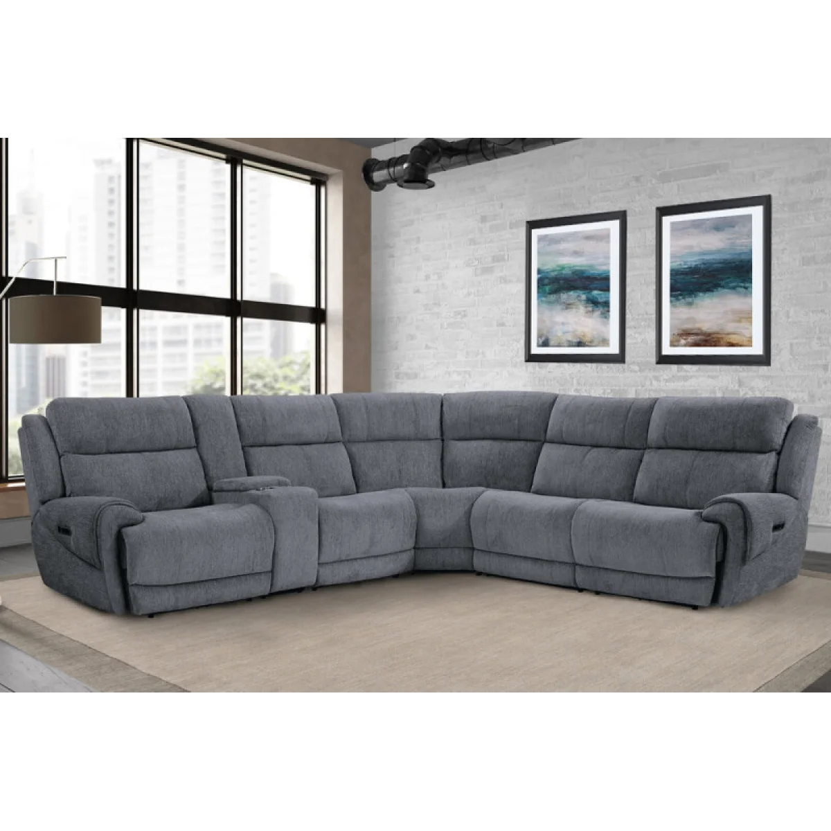 Spencer – Tide Graphite 6pc Package A (811lph, 810, 850, 840, 860, 811rph) Recliners Gray 4