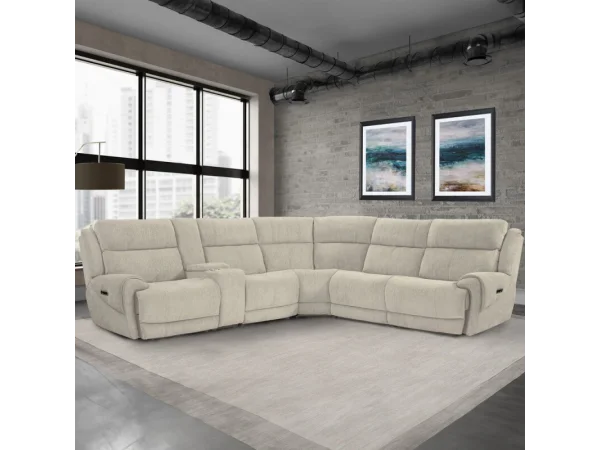 Spencer – Tide Pebble Power Console Loveseat Recliners Cream 10