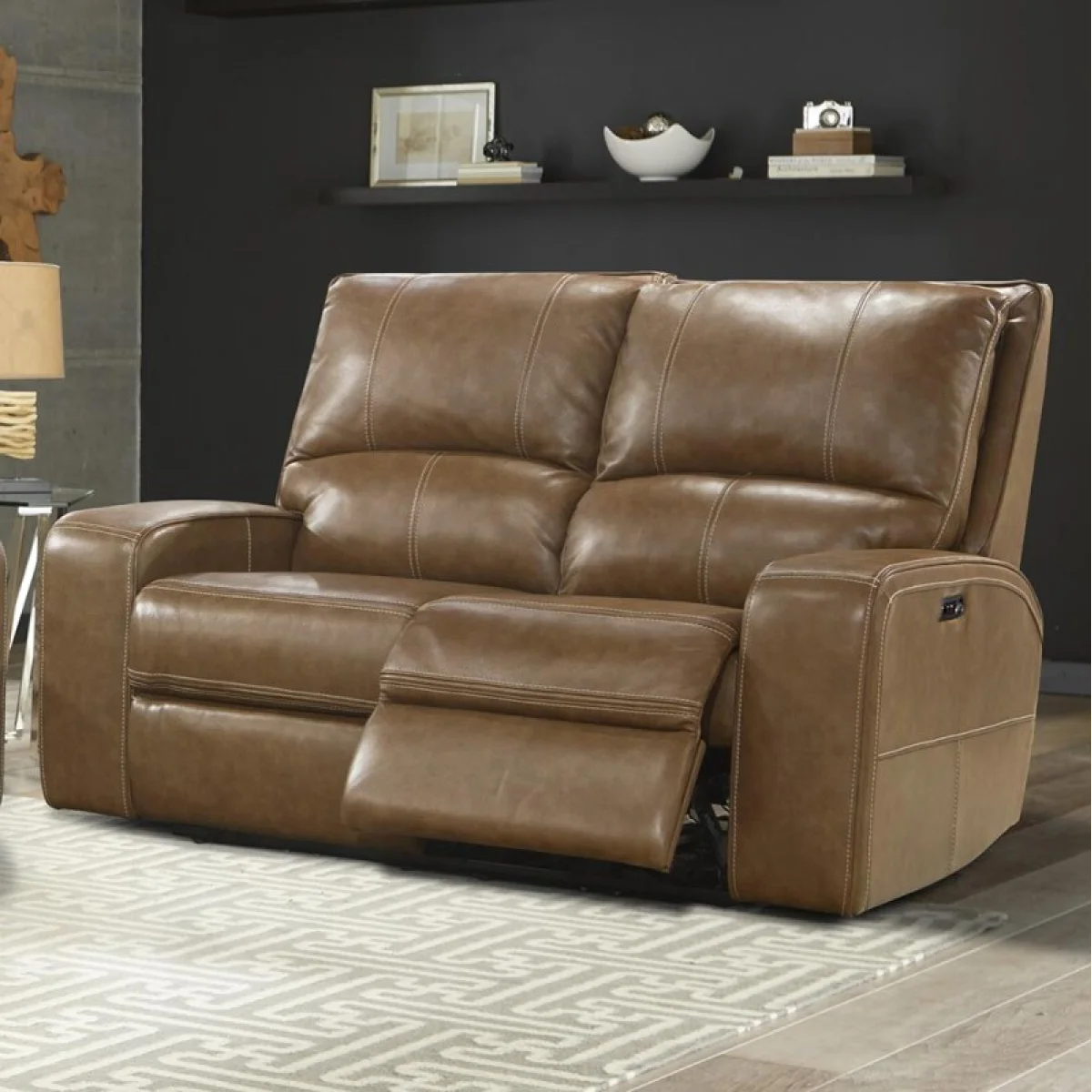 Swift – Bourbon Power Loveseat Recliners Bourbon 4