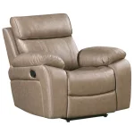 Theon – Stokes Toffee Manual Glider Recliner Recliners Brown 9