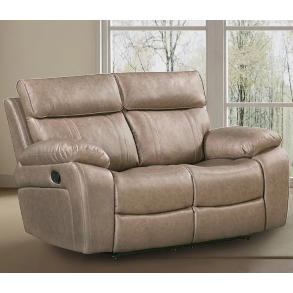 Theon – Stokes Toffee Manual Loveseat Recliners Brown 4