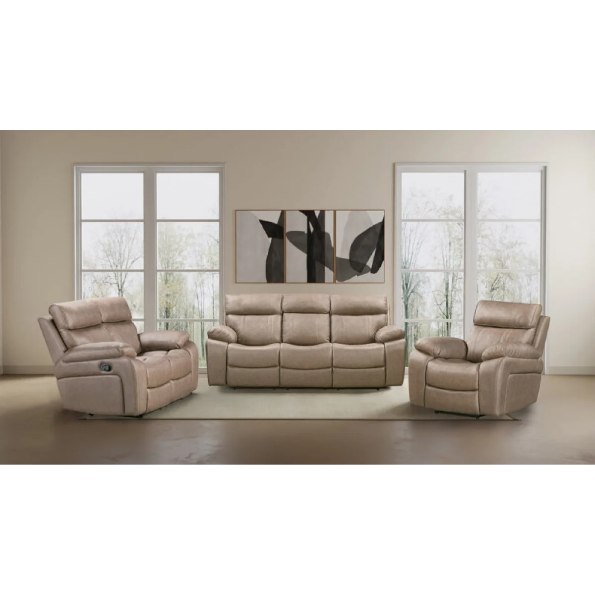 Theon – Stokes Toffee Manual Loveseat Recliners Brown 14