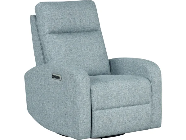 Thriller – Natural Beauty Blue Power Swivel Glider Recliner Recliners blue 4