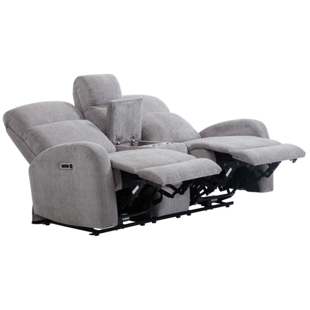 Tuscany – Whiskers Nature Power Console Loveseat Recliners Gray 9