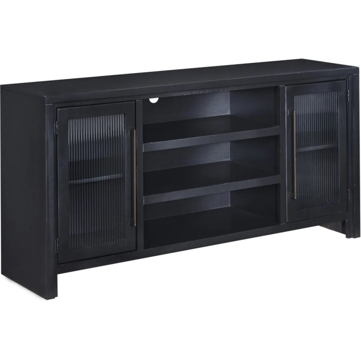 Tatum 66″ Console W/ 2 Doors MUU1242-BLK Entertainment Stands Aspen Home 4