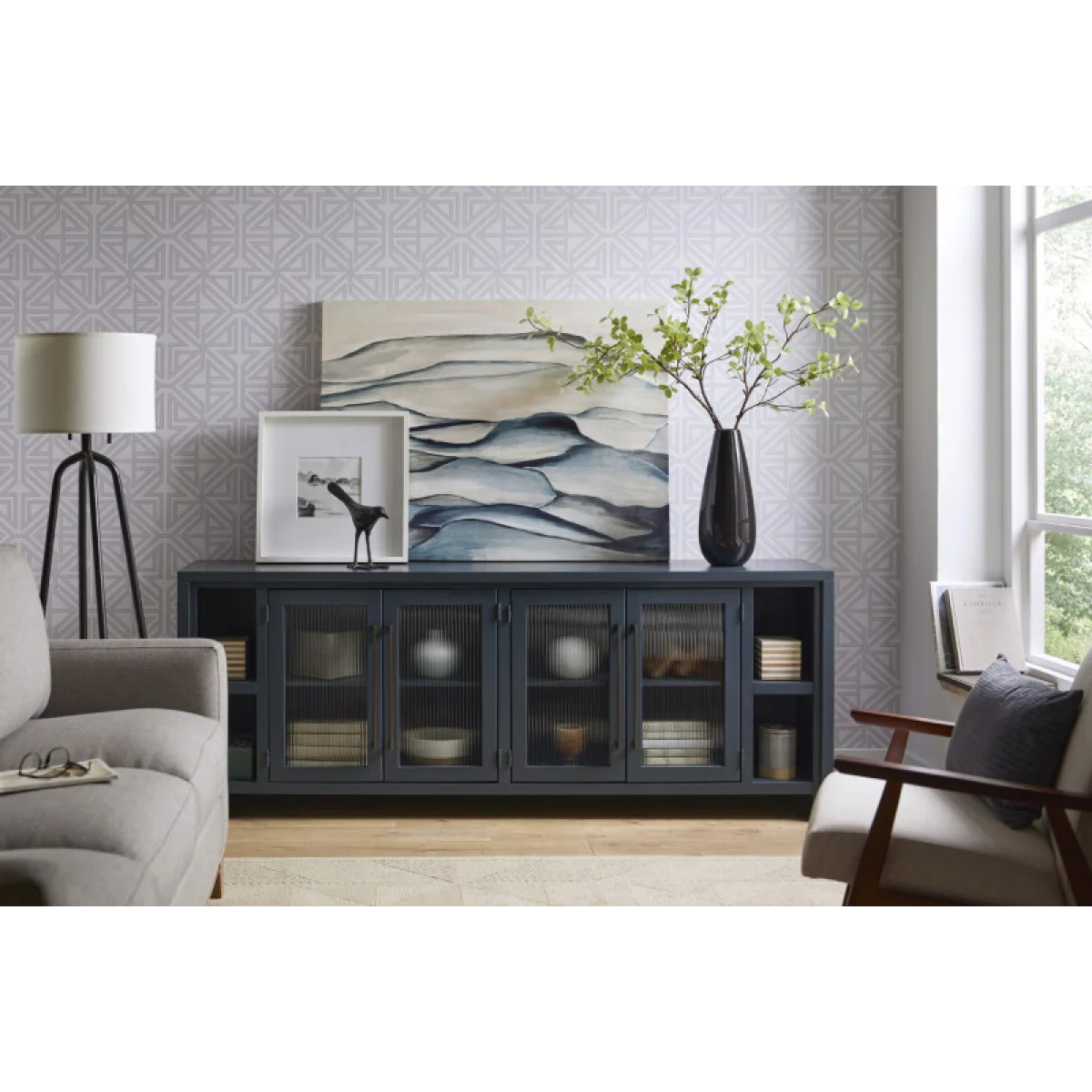 Tatum 84″ Console W/ 4 Doors Entertainment Stands Aspen Home 8