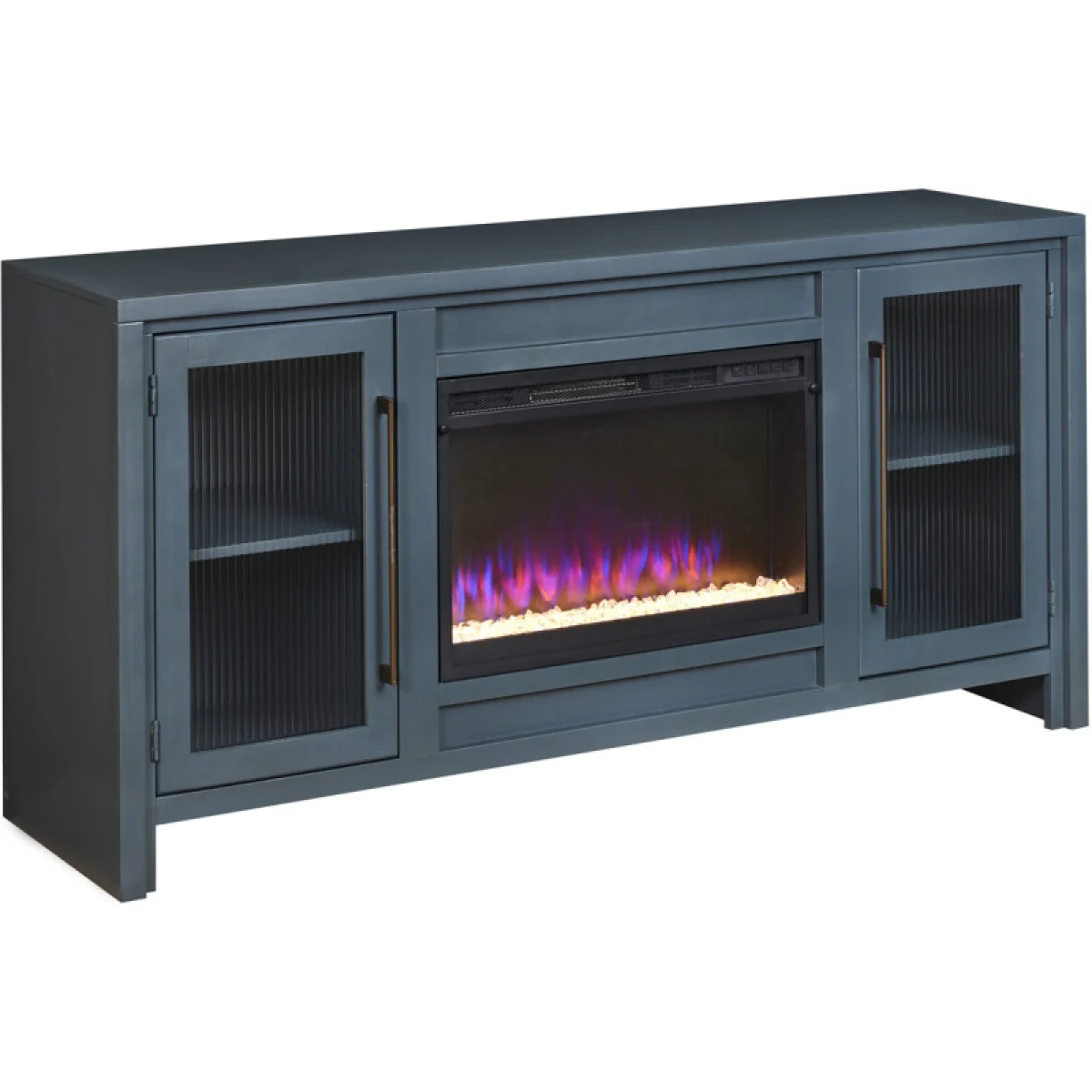 Tatum 66″ Fireplace Console MUU1942-BLK Fireplaces Aspen Home 4