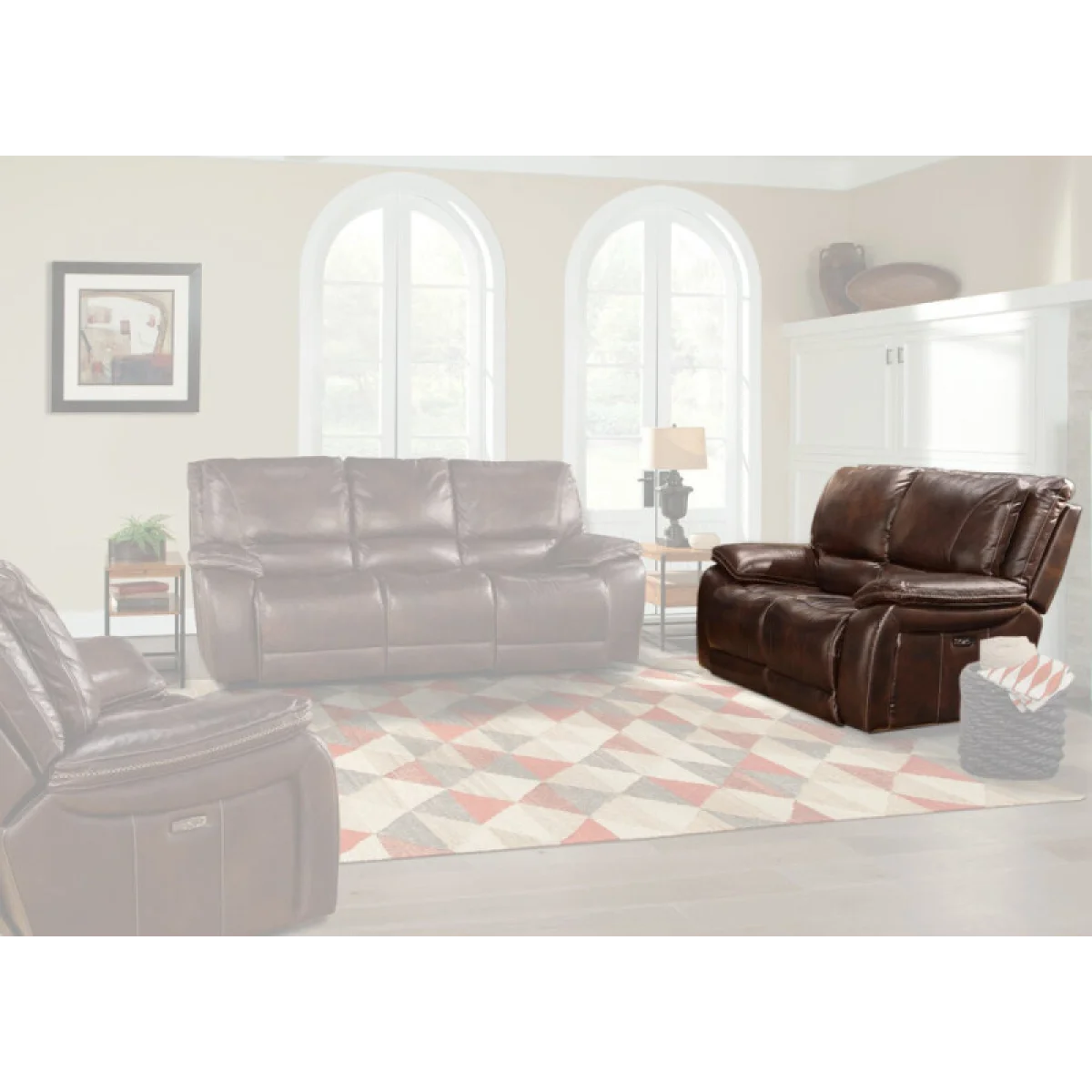 Vail – Burnt Sienna Power Loveseat Recliners Brown 10