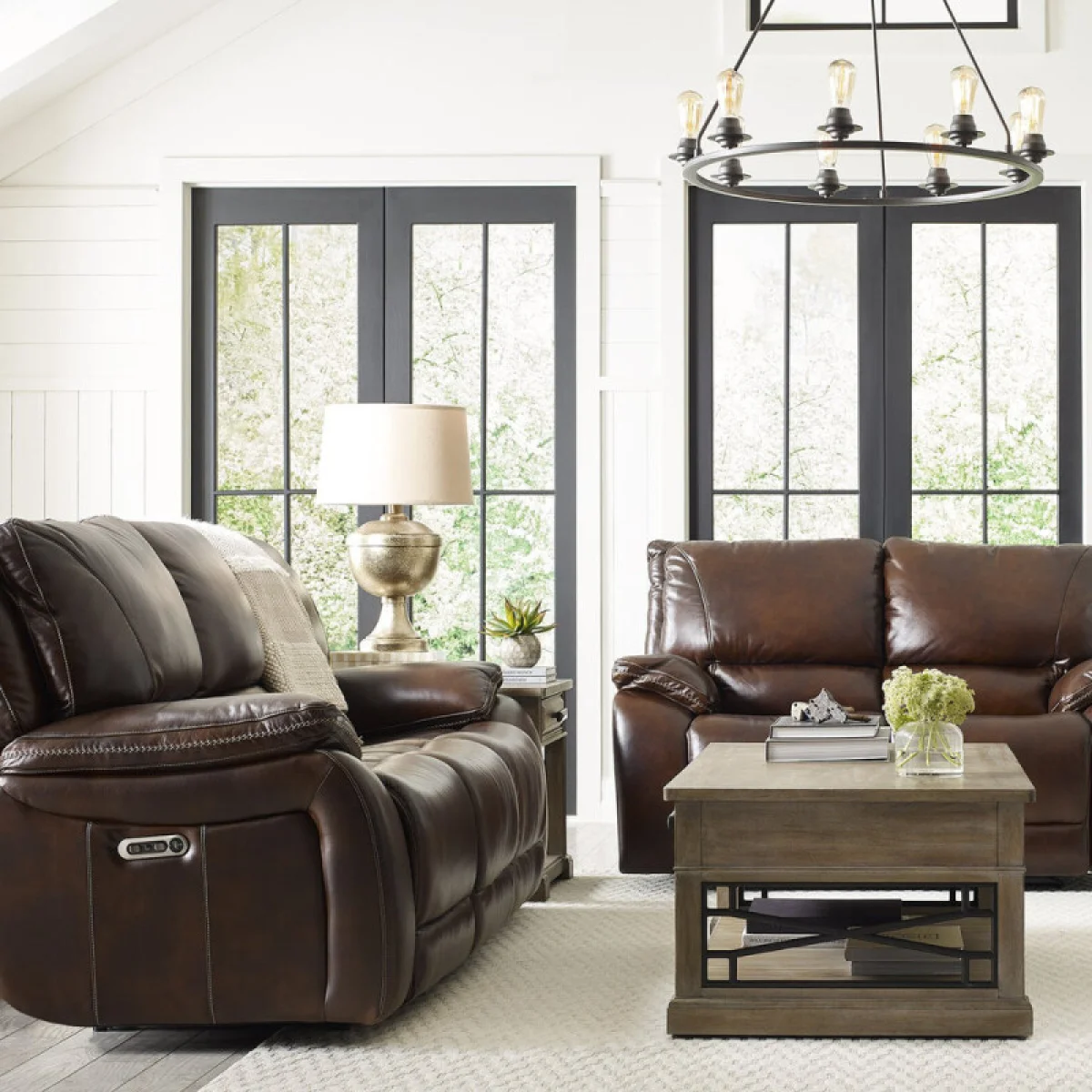 Vail – Burnt Sienna Power Sofa Recliners Brown 6