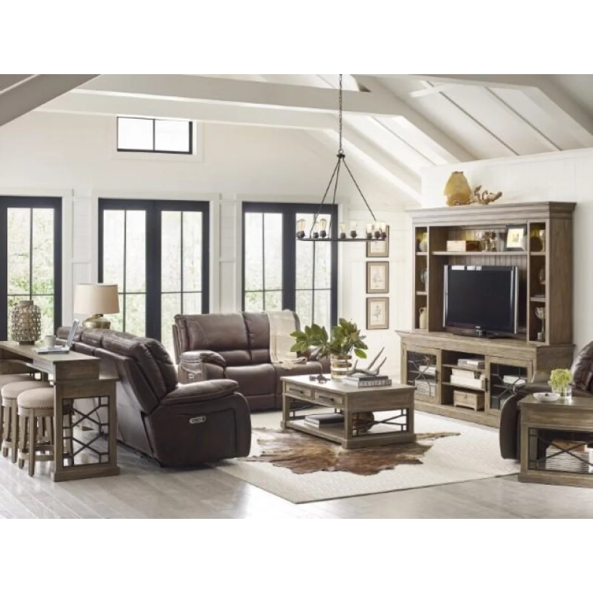 Vail – Burnt Sienna Power Sofa Recliners Brown 8