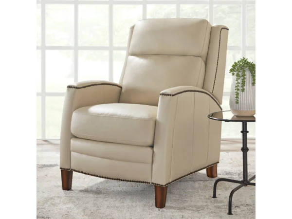Vermont – Pearl Glow Power High Leg Recliner With Power Headrest Recliners Cream