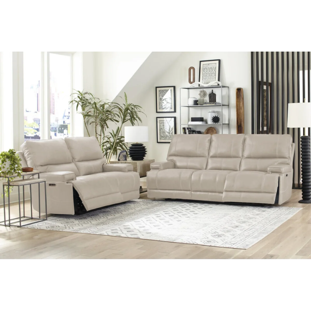 Whitman – Verona Linen – Powered By Freemotion Power Reclining Collection Recliners Cream 7