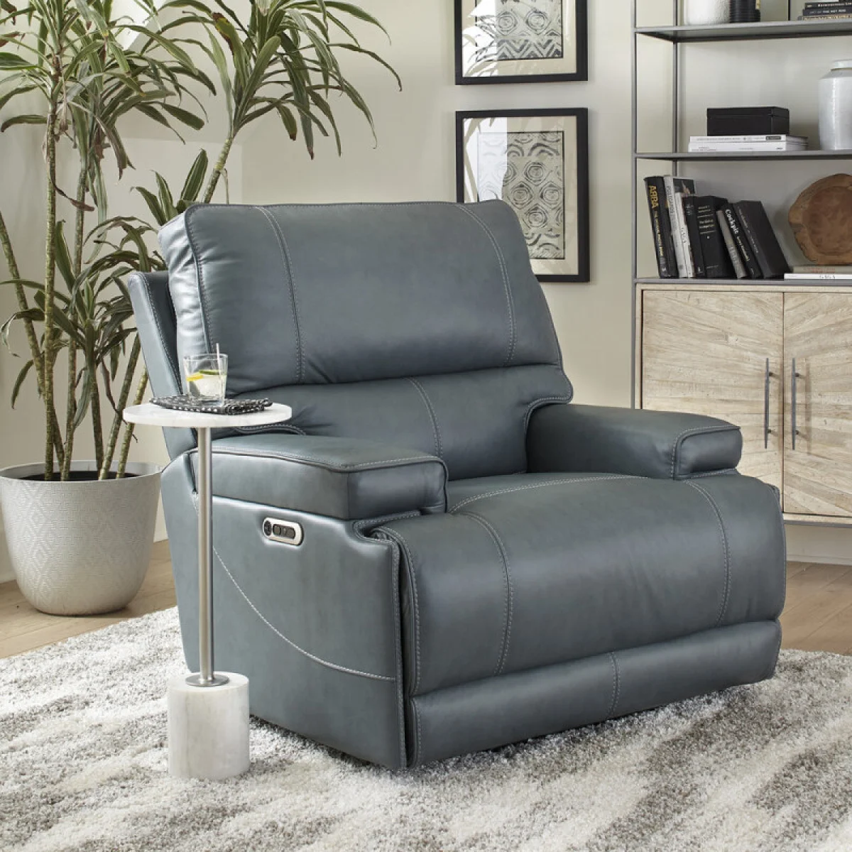 Whitman – Verona Azure – Powered By Freemotion Power Cordless Recliner Recliners blue 4