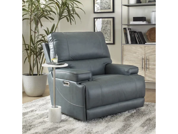 Whitman – Verona Azure – Powered By Freemotion Power Cordless Recliner Recliners blue