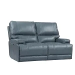 Whitman – Verona Azure – Powered By Freemotion Power Cordless Loveseat Recliners blue 13