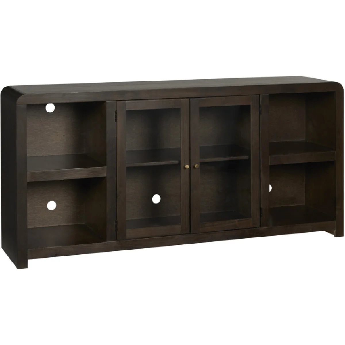 Taylor 71″ Console W/ 2 Doors MYY1250-BLK Entertainment Stands Aspen Home 10
