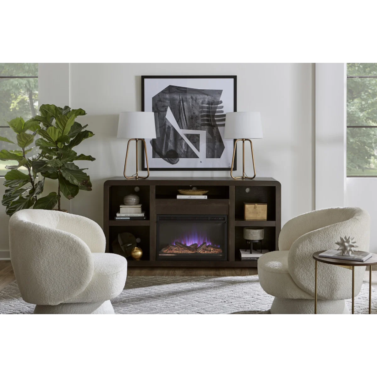 Taylor 66″ Fireplace Console Fireplaces Aspen Home 7