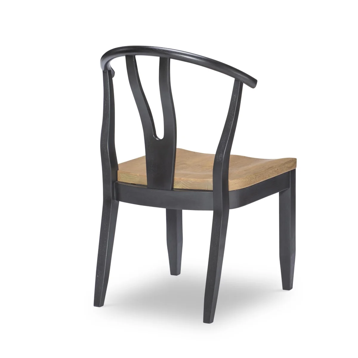 Wishbone Back Side Chair Black Chairs & Benches black 6