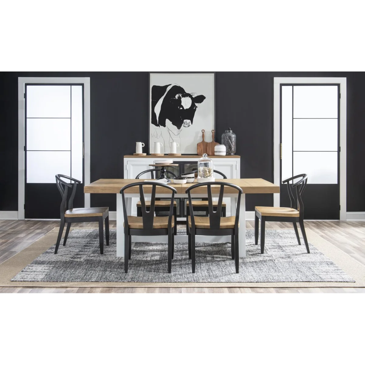 Wishbone Back Side Chair Black Chairs & Benches black 9