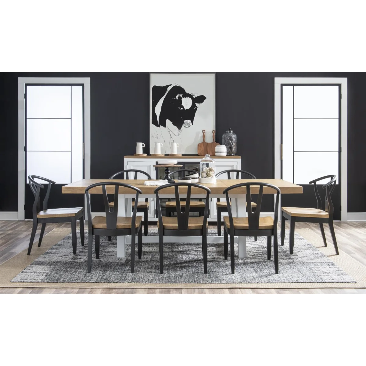 Wishbone Back Side Chair Black Chairs & Benches black 10