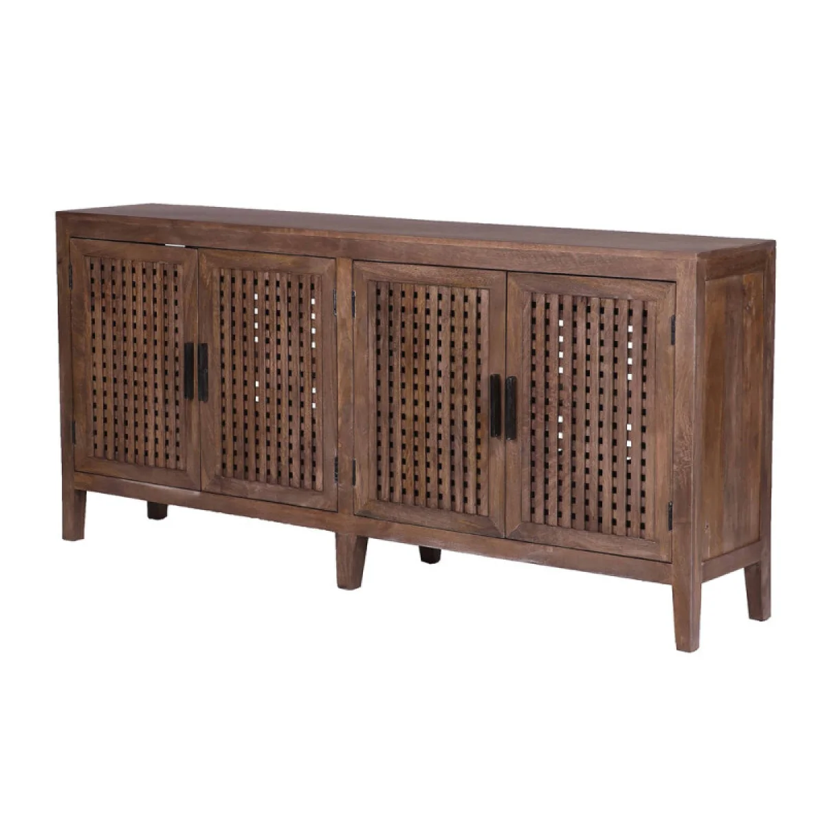 Crossings Portland 78 In. Tv Console Entertainment Stands Brown 6