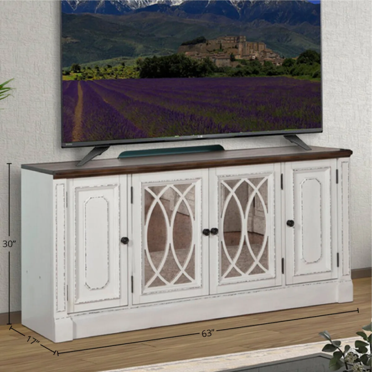 Provence 63 In. Tv Console Entertainment Stands Entertainment Stands 7