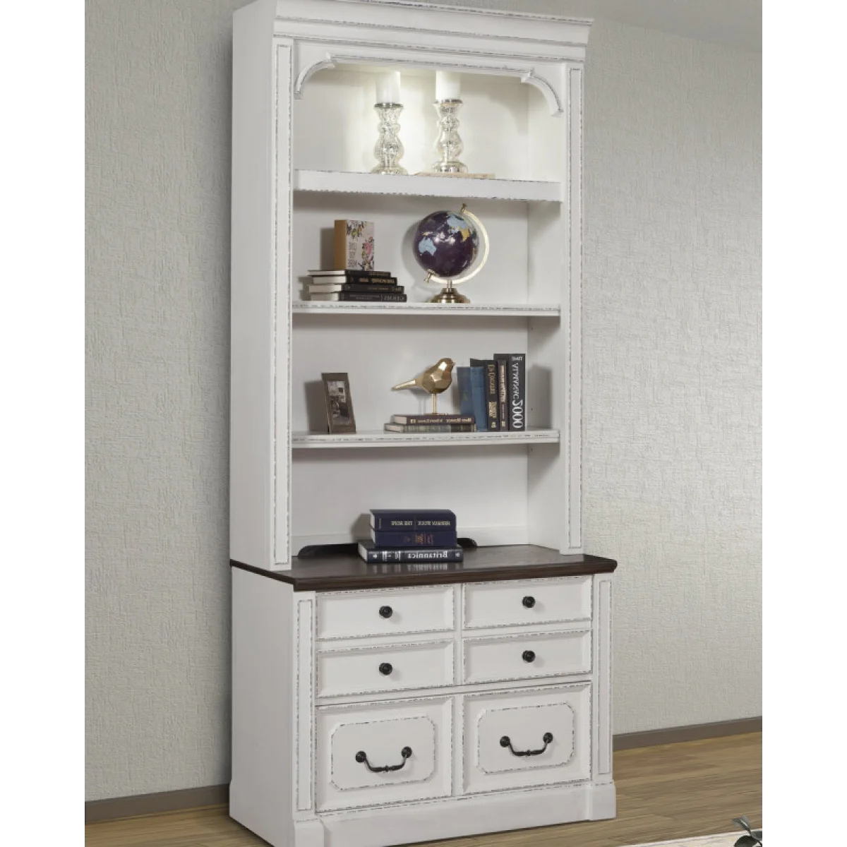 Provence 2pc Lateral File & Hutch Entertainment Stands Entertainment Stands 4