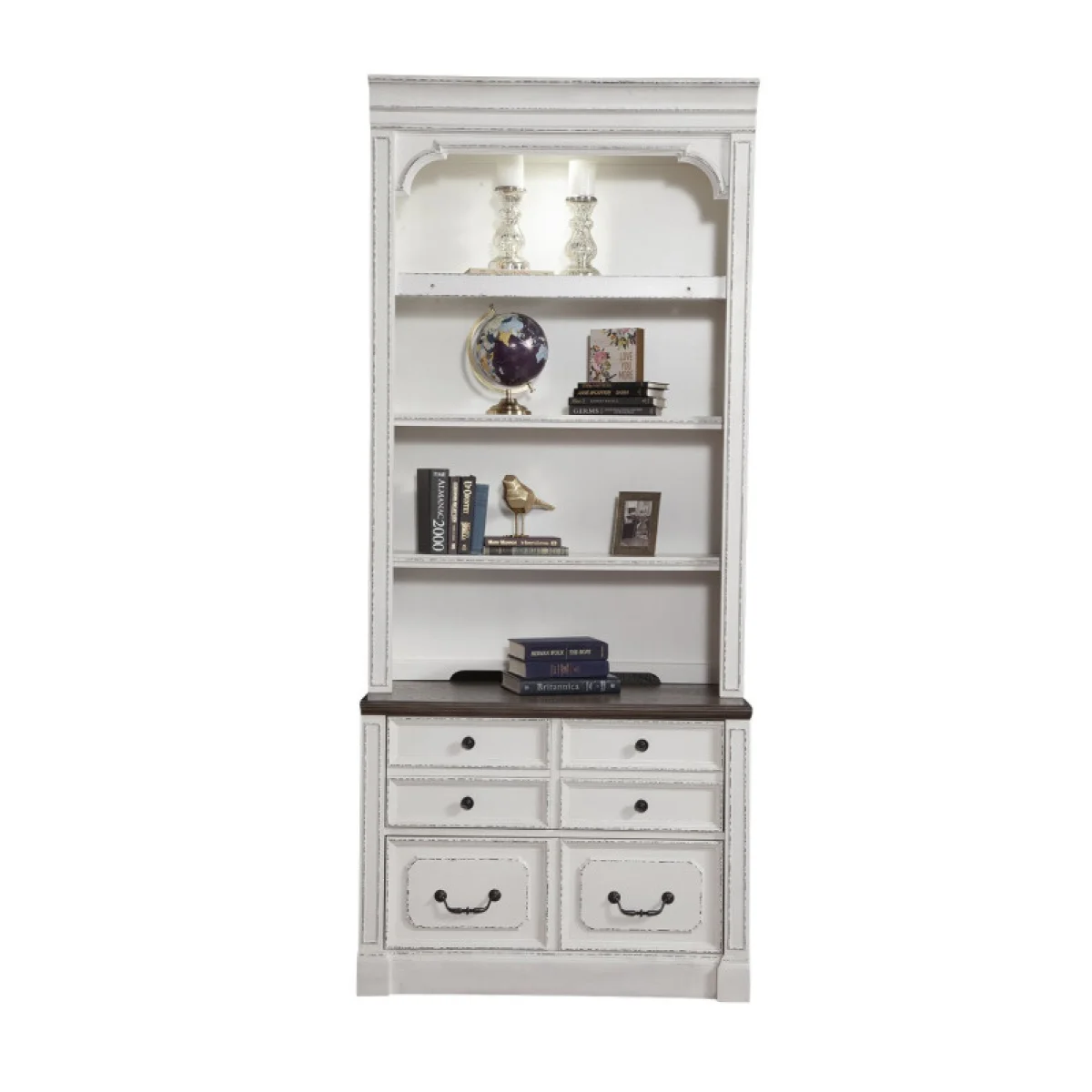 Provence 2pc Lateral File & Hutch Entertainment Stands Entertainment Stands 7