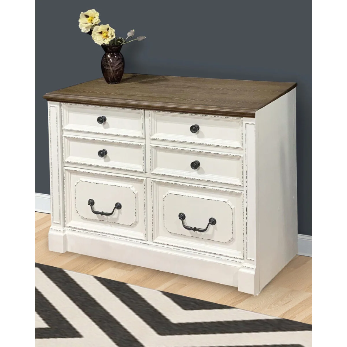 Provence Lateral File With Finished Back Office Storage Office Storage 4