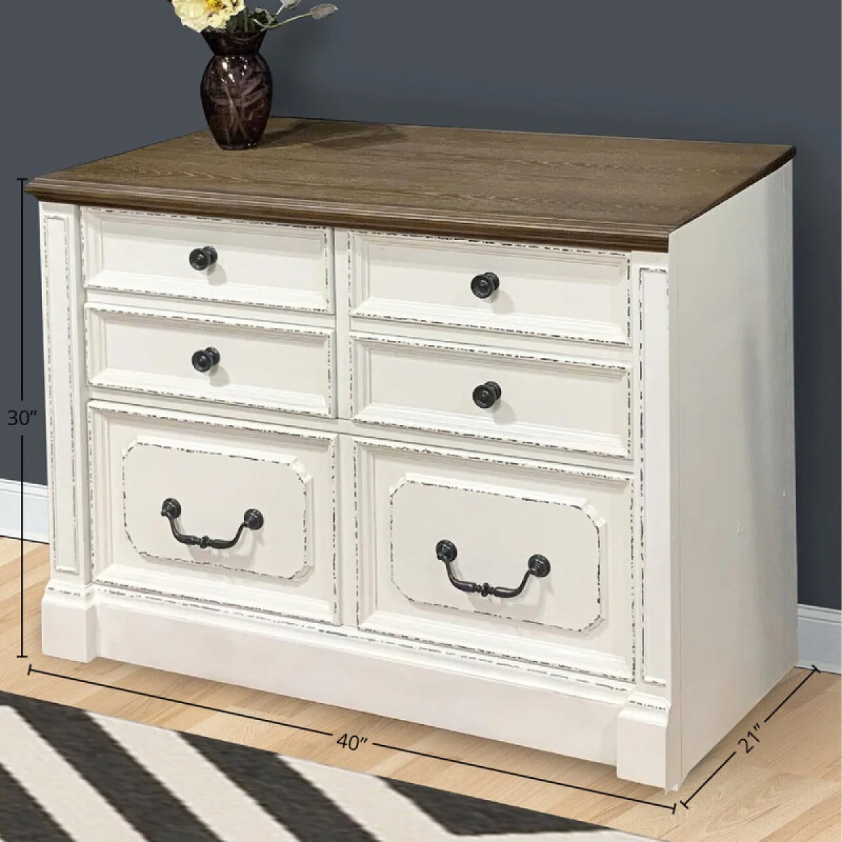 Provence Lateral File With Finished Back Office Storage Office Storage 7