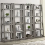 Pure Modern Pair Of Angled Etagere Bookcase Piers Bookcases Bookcases 10