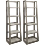 Pure Modern Pair Of Angled Etagere Bookcase Piers Bookcases Bookcases 11