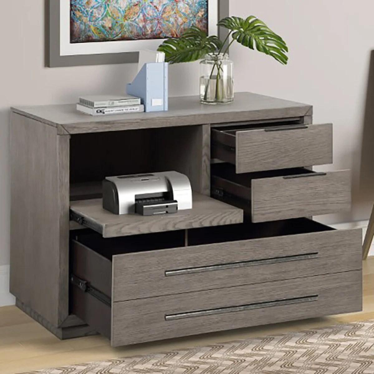 Pure Modern Functional File Office Storage Gray 6