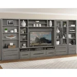 Pure Modern 5pc Entertainment Wall Entertainment Stands Entertainment Stands 7