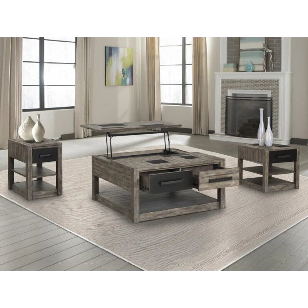 River Rock End Table End tables Brown 7