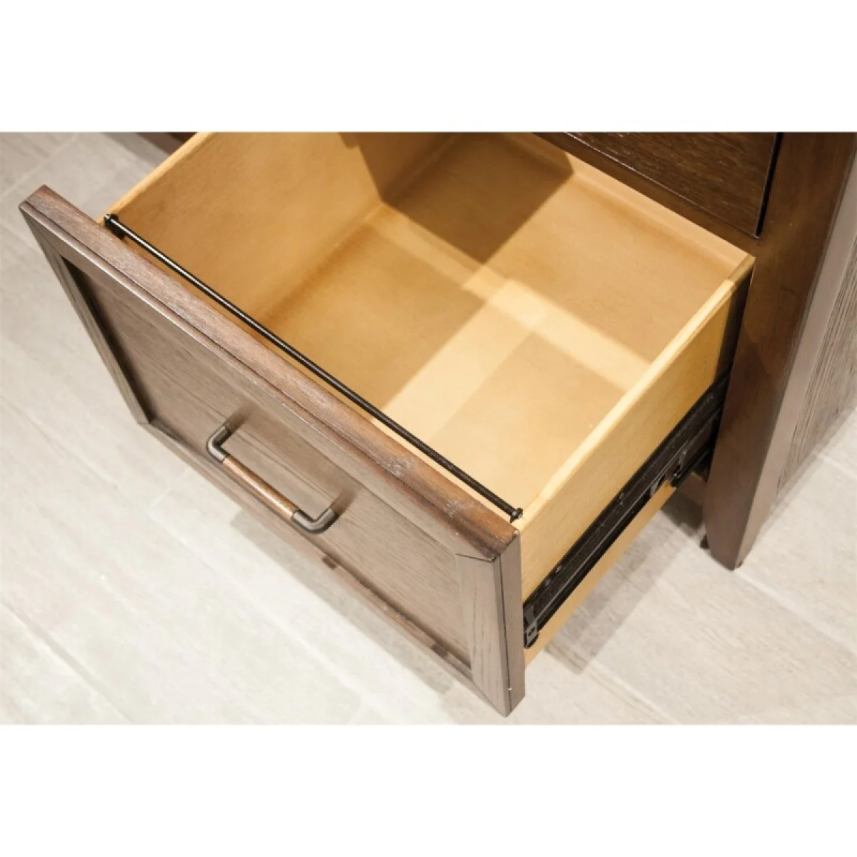 Vogue L Desk With Storage Desks Brown 24